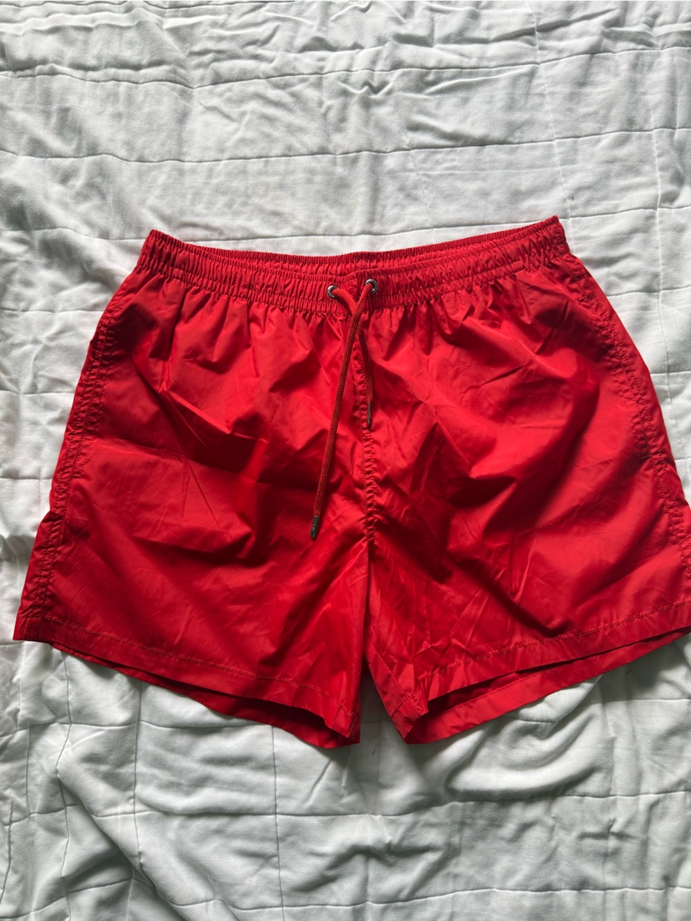 Zara Red Men’s Swim Trunks with Mesh Liner